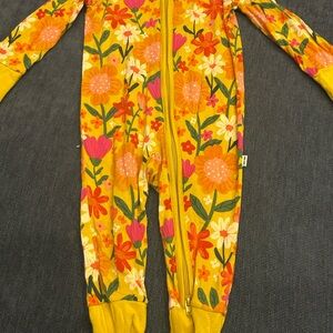 Little Sleepies Vibrant Floral Kids Footie